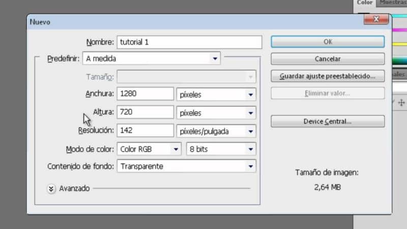 Adjustments for new layer or artboard in Adobe Photoshop