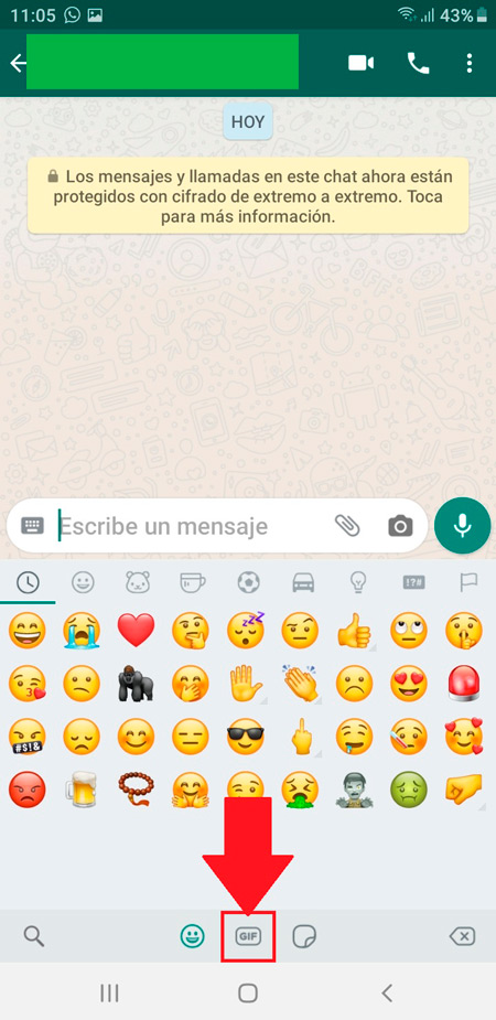 How to download an animated gif to use on whatsapp messenger? Step by