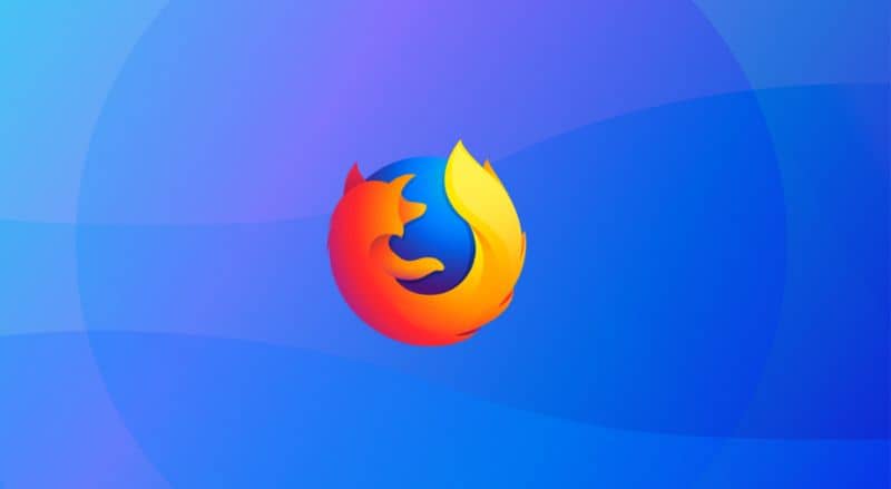 Mozilla logo blue background