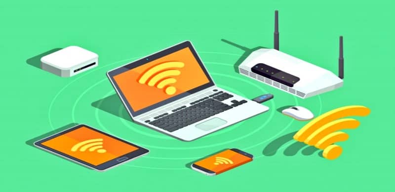 Router transmit signal many devices