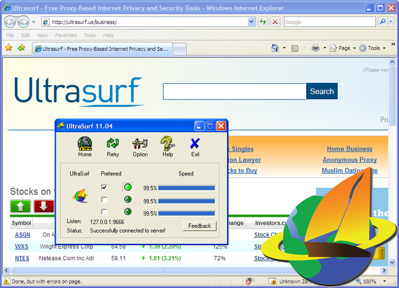 using tor browser proxy server not found