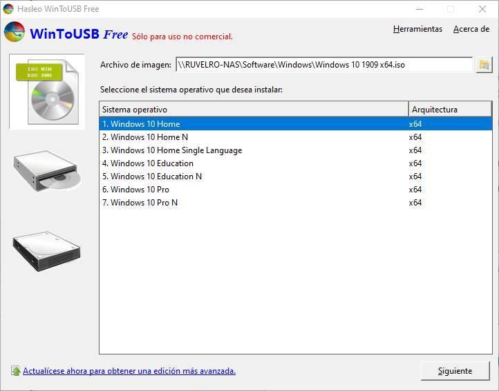 wintousb sector size not supported