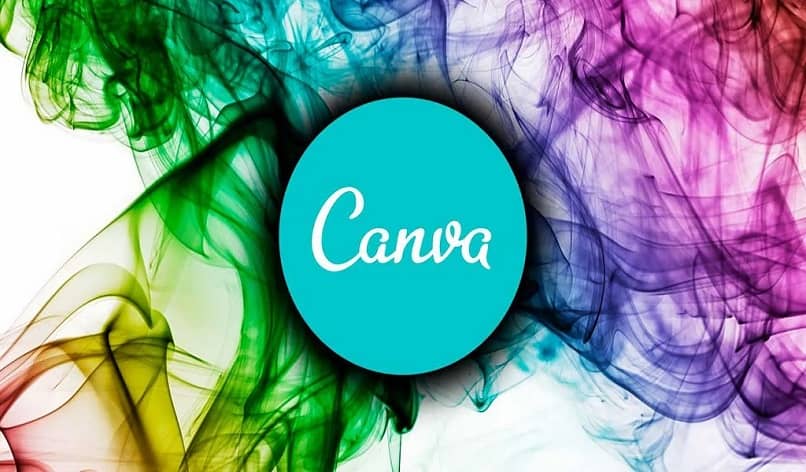 canva design with colorful background