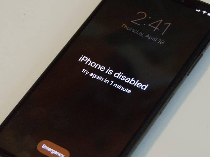 black iphone disabled