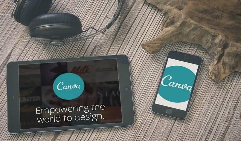 canva logo on devices