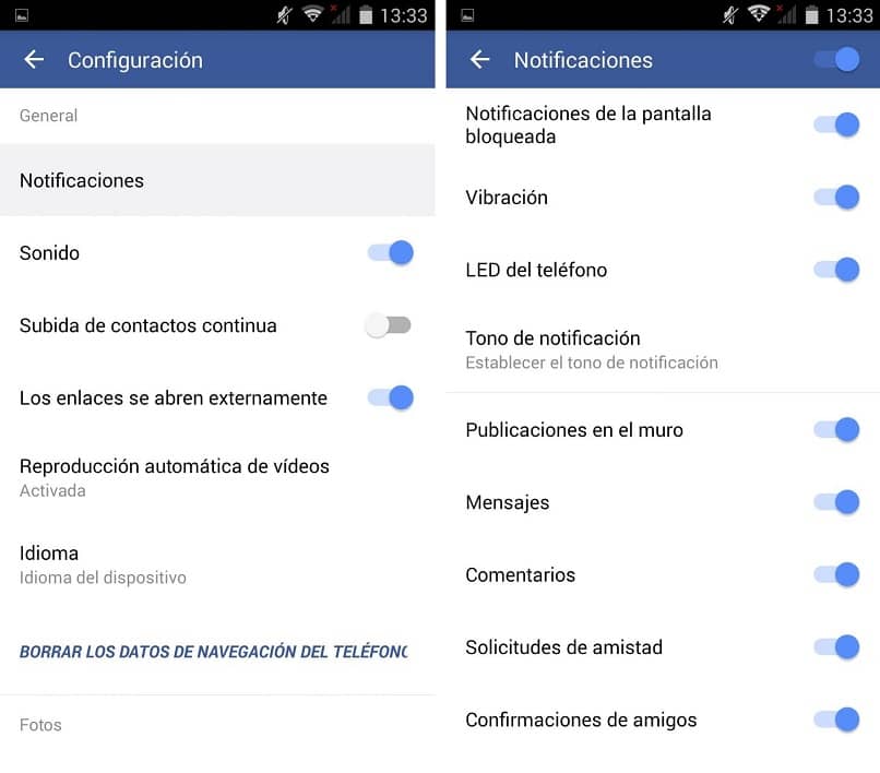 disable facebook notifications
