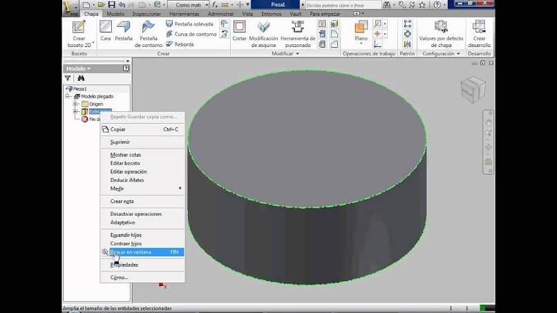 3d model of a dxf file in a cad software