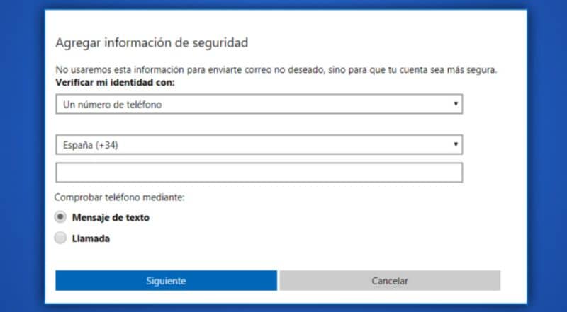 change verification phone number microsoft account