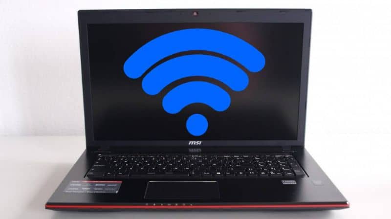 Network connection, laptop 