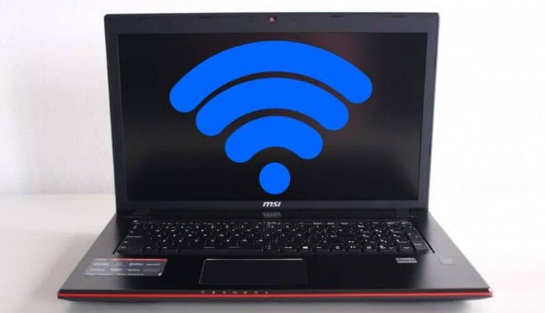 Network connection, laptop
