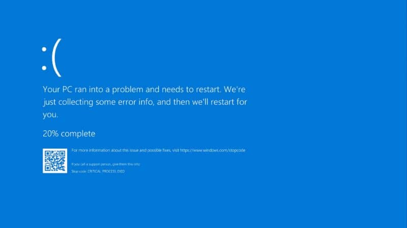 Windows 10 update error