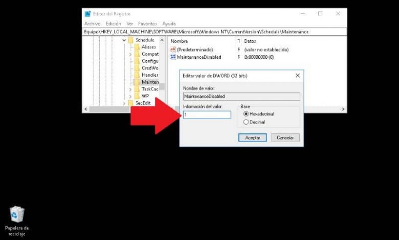 Disable automatic maintenance in Windows 10