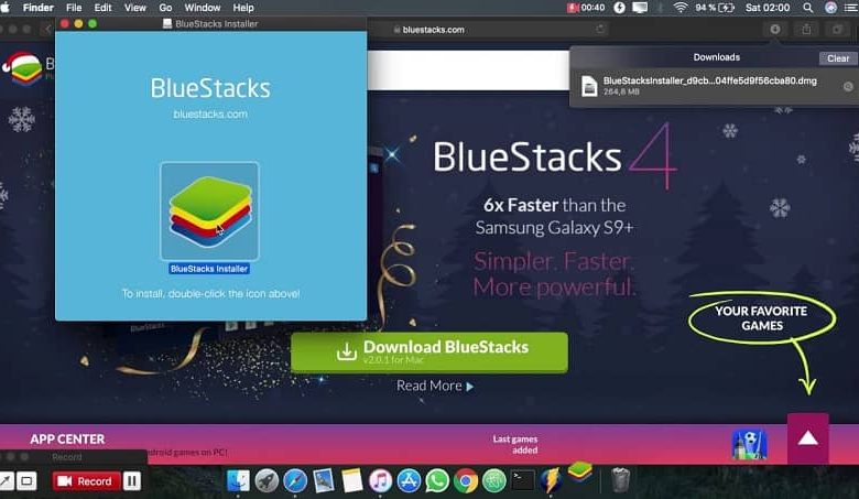 download and install BlueStacks for PC