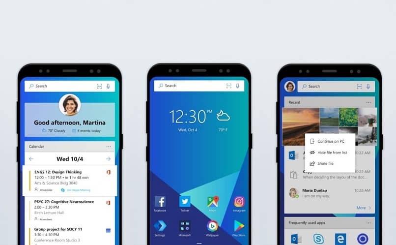 Microsoft Launcher utilities on Android