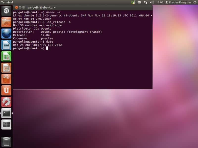 Ubuntu terminal console
