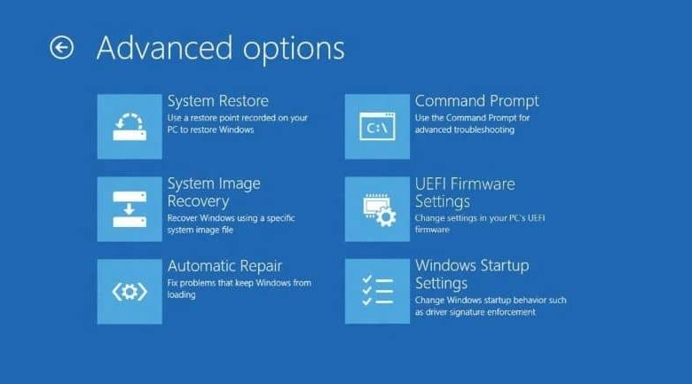 windows 10 pc options