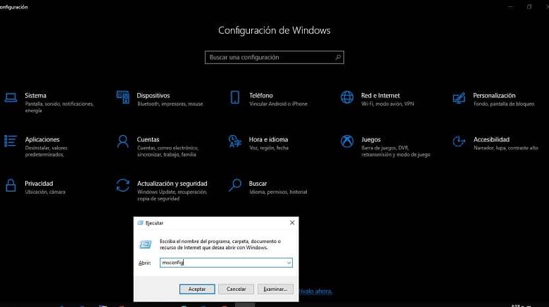 tools screen for configuring windows 10 and avoiding errors