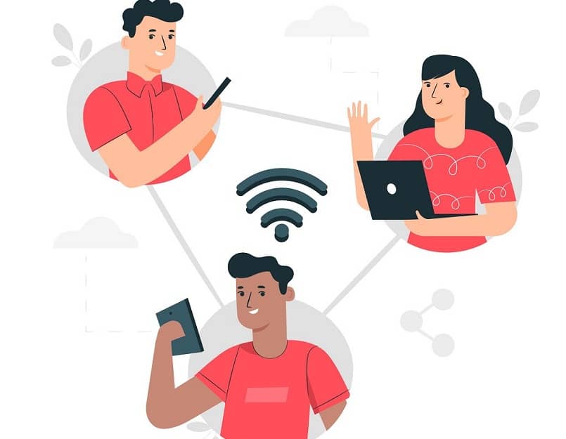 people connected wireless network