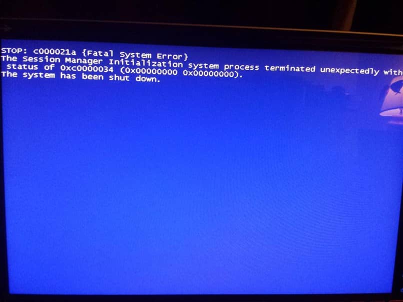 windows screen error
